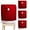 Red 4pcs, variant on Christmas Chair Covers Set of 4: Red Santa Claus Hat Chair Back Covers Decor, Dining Chair Slipcovers for Xmas Christmas Restaurant Holiday Festival Party Decorations (Red 4PCS)