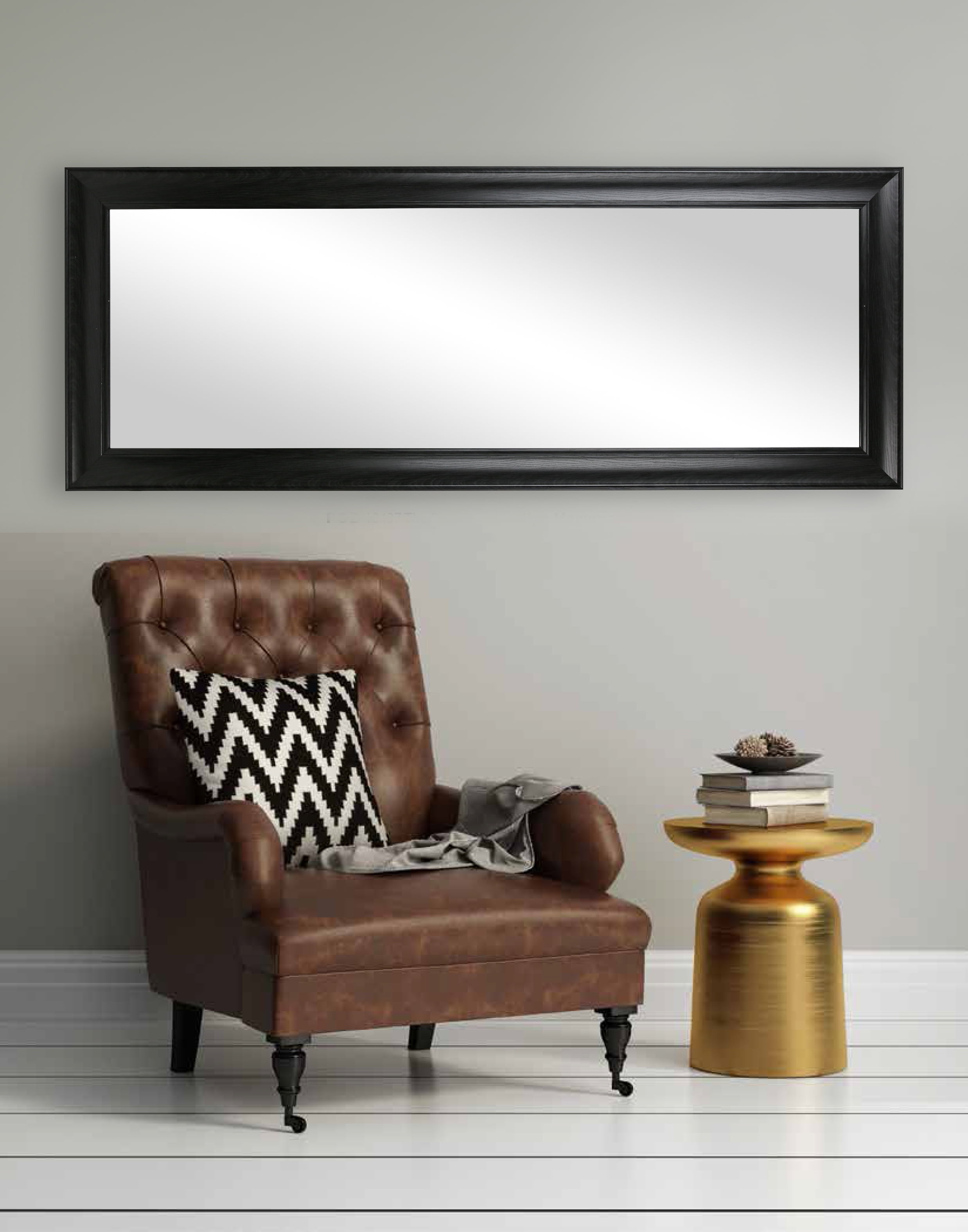 (2 pack) Better Homes & Gardens 27x70 Black Rectangle Large Full-Length Floor Mirror for Bedroom or Entryway