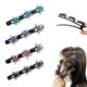 thumbnail image 1 of Pinzas para el cabello trenzadas con piedras de cristal brillantes para mujeres y niñas (juego de 3), 1 of 7
