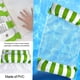 thumbnail image 4 of Paquete de 2 flotadores inflables para piscina, hamaca de piscina 4 en 1 con malla inferior de 3 tubos, hamaca inflable para adultos, silla flotante portátil para viajes, piscina, jacuzzi, 4 of 5