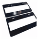 thumbnail image 2 of Juego De Porta Placas Tipo Europeo Negro Liso Universal 2 Piezas, 2 of 5
