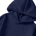 thumbnail image 7 of Resicozy Oversized Casual Sweatshirt for Men Solid Color Hoodies Long Sleeve Pullover Athletic Classic Hooded Sweatshirts Comfy Navy L, 7 of 7