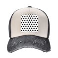 thumbnail image 2 of Men Women Black Polka Dot Pattern Baseball Cap Golf Dad Hat Adjustable Low Profile Cotton Hat, 2 of 7