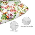 thumbnail image 5 of Kll Birds And Flowers Pillow Covers Envelope Closure,Super Soft And Cozy Fuzzy Fleece Pillow Case Cover 14"X20", 5 of 9