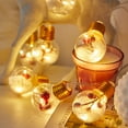 thumbnail image 4 of 4M LED Fairy String Lights with 10 Bulbs IP55 Waterproof Copper Wire Battery Powered Warm White String Lamp for Christmas, 4 of 9