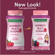 Natures Bounty Optimal Solutions Womens Multivitamin Gummies with Collagen, Immune and Energy Metabolism Support Dietary Supplement, Raspberry Flavor, 80 Ct