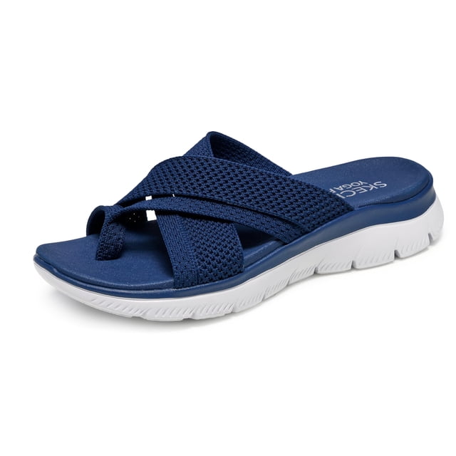 Sandalia Skechers SUMMITS Fantasy Walk Navy Multi-Tiras
