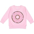 thumbnail image 2 of Inktastic Pink Donut with Sprinkles Toddler Sweatshirt, 2 of 4