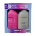 thumbnail image 2 of Method Body Wash Set 2 Pack 28 oz Each – Tropic Wonder & Simply Nourish – Coconut Rice Milk Shea Butter & Watermelon Dragon Fruit – Paraben Free Moisturizing Body Wash, 2 of 8