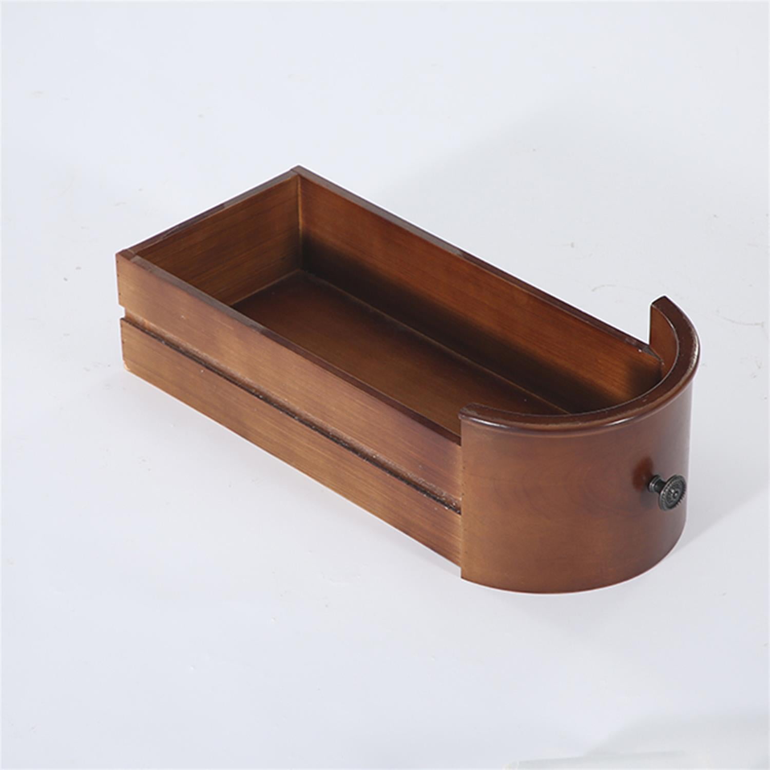 Demi Bonn Narrow Side Table with 2 Drawers, Wood Side End Table, Nightstand and Bedside Table with Storage, for Small Spaces, Brown