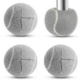 thumbnail image 5 of OIUR 4 Pcs Pre-Cut Walker Tennis Balls for Furniture Legs Floor Protection Universal Walker Leg Felt Pad Glide Coverings for Seniors, 5 of 7