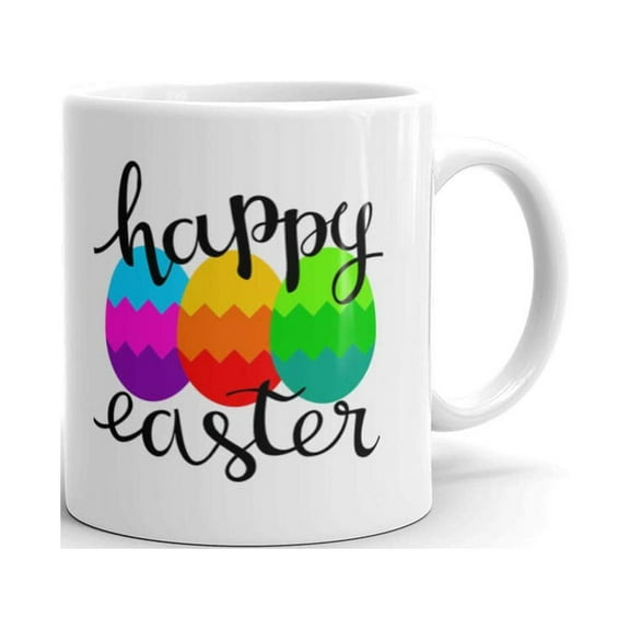 11 oz Adults Men Women Happy Easter Ceramic Tea Cup Gift Coffee Mug