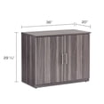 thumbnail image 4 of Safco Medina Series Storage Cabinet, 36w x 20d x 29 1/2h, Gray Steel -MLNMSCLGS, 4 of 5