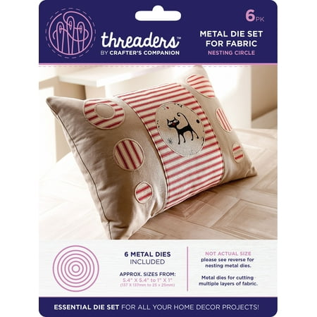 Pipe Threader Dies - Threaders Nesting Cirle Dies for Fabric: 6 Pack
