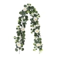 thumbnail image 1 of Eucalyptus Garland and Flower Hanging Artificial Eucalyptus Leaf Greenery for Wedding Backdrop Arch, 1 of 5