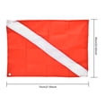 thumbnail image 2 of Red&White Scuba Dive Flag Safety Signal Marker for Diving Snorkeling Underwater Sport(60*70cm), 2 of 11