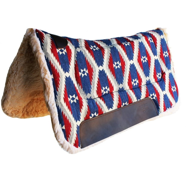 Horse SADDLE PAD Western Fleece Padded Contoured 39RT28