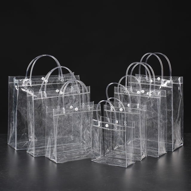 Bolsa de PVC transparente, regalo de compras, regalo de mano, dulces de boda, té con leche, bolsa de embalaje de plástico para cosméticos