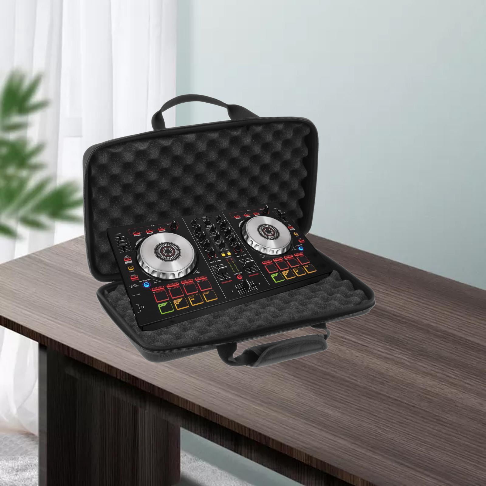 Wzmzjy DJ Controller Bag EVA Storage Case Portable Shockproof Smooth Zippers Waterproof 40cmx25cmx7cm