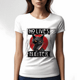 thumbnail image 2 of Lotusprinthandmade Horror Cat Halloween No Lives White Classic Unisex T-Shirt 100% Cotton S-5XL (4XL), 2 of 5