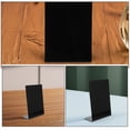 thumbnail image 3 of WEUVEB 2Pcs Chalk Board Stand Mini Chalkboard Black Acrylic Menu Display Sign For Artists And Business Owners, 3 of 8