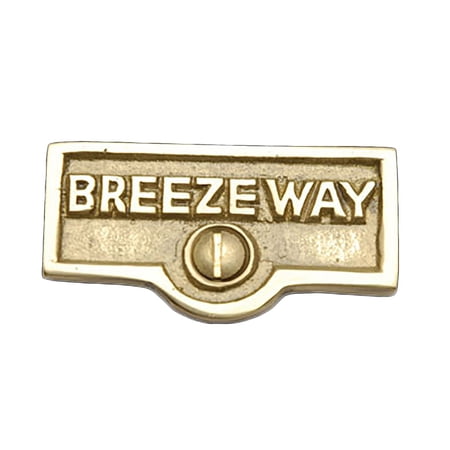 Switch Plate Tags BREEZEWAY Name Signs Labels Brass Traditional Engraved Wall Light Switch Cover Labels Renovators Supply
