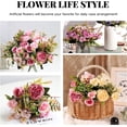 thumbnail image 3 of 2Pcs Peonies Artificial Flowers,Small Silk Flowers Fake Peonies Bouquet Rose Flower Arrangement Table Centerpiece for Wedding Party Home Decoration (Pink), 3 of 7