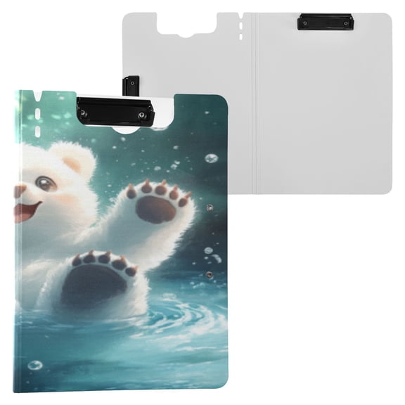 BZSMCE Clipboard Folder A4 Foldable Clipboards With Playful Splash Printed