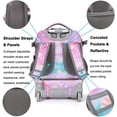 thumbnail image 4 of Tilami Rolling Backpack 19 inch with Lunch Bag Wheeled Laptop Backpack, 4 of 5