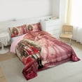 thumbnail image 4 of Manfei Kids Royal Princess Bedding Comforter Set, Vintage Western Christmas Twin Comforter Sets, Cartoon Nutcracker Reversible Bedding Set, Luxury Bedroom Decor, 2pcs, 4 of 9