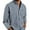Grey, variant on Men Fashion Casual Top Shirt Comfortable Solid Color Button Shirt Long Sleeve Tops