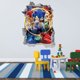 thumbnail image 5 of Vinilos decorativos 3D Sonic para decoración de paredes de habitación infantil, 5 of 5