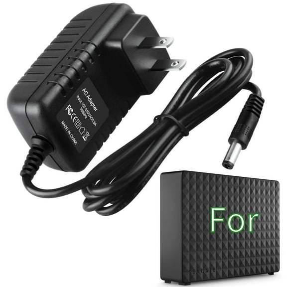 K-MAINS AC Adapter Charger Compatible With Seagate SRD0NF2 SRDONF2 Expansion Hard Drive PSU