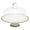 As Shown, variant on Entireivity Ceramic Cake Stand with Glass Dome Lid Wedding Cake Display Cheese Platter Cupcake Server Dessert Plate