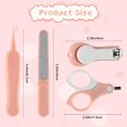 thumbnail image 6 of Baby Nail Kit, Baby Manicure Kit and Pedicure kit with Baby Nail Clipper, Scissor, Baby Nail File & Tweezer for Newborn, Infant & Toddler, Perfect for Mothers Day Gifts(Pink&White), 6 of 7