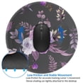 thumbnail image 4 of ZNDUO 2 Pack Round Mouse Pad Vintage Purple Watercolor Flower 7.9" Small Non-Slip Rubber Gaming Mousepad Desk Mat for Home Office, 4 of 7