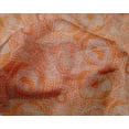 thumbnail image 5 of oneOone Silk Tabby Orange Fabric Abstracts Sewing Material Print Fabric By The Yard 42 Inch Wide, 5 of 5