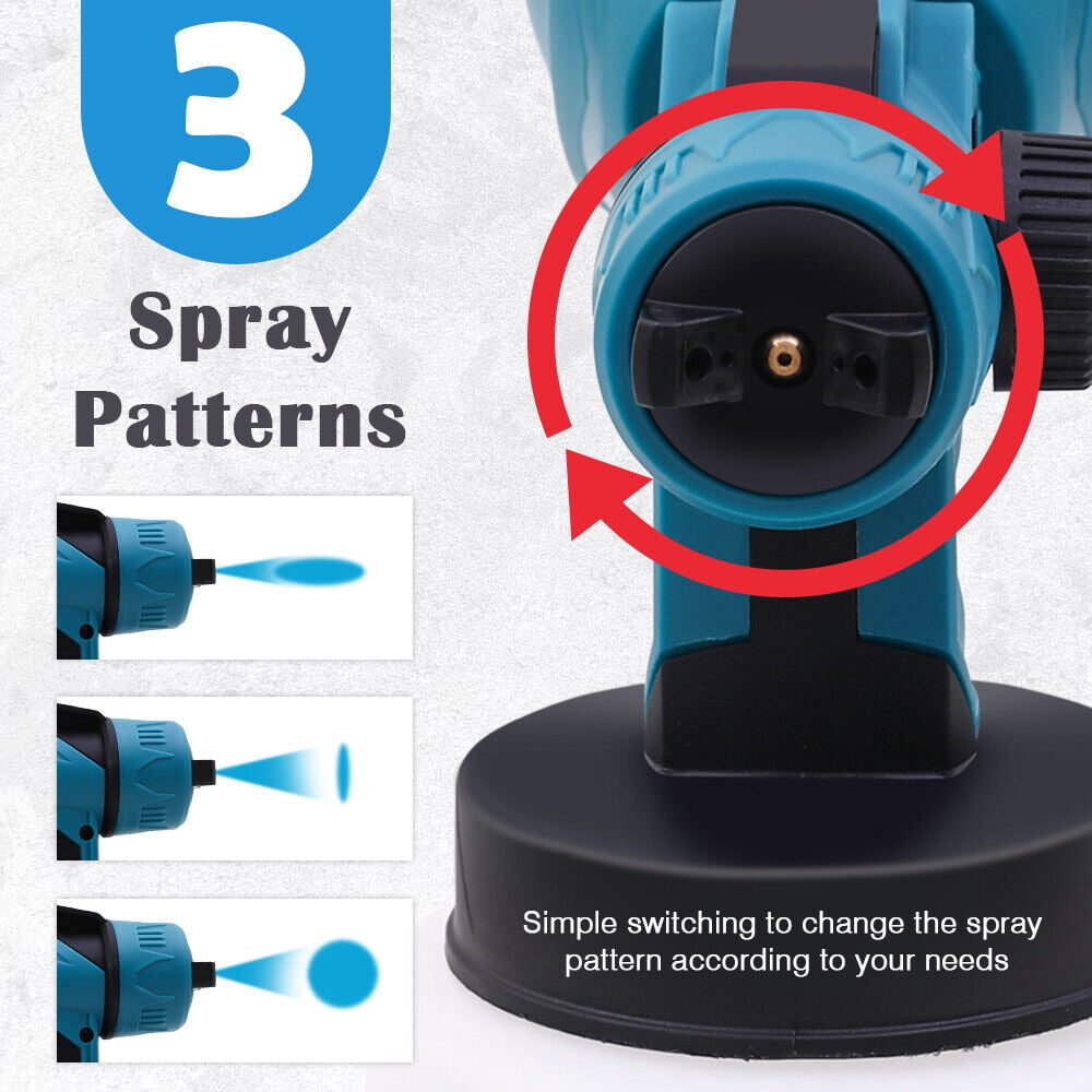 Cordless Paint Sprayer, Battery Paint Sprayer with 2 Batteries, Electric Airless Paint Spray Gun for Home Interior and Exterior, Fence, Cabinet, Wood