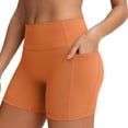 thumbnail image 2 of RUNNING GIRL Women's High Waisted Yoga Shorts with Pockets, Tummy Control Workout Biker Shorts for Running, Gym, Fitness, Athletic Training, 2 of 5