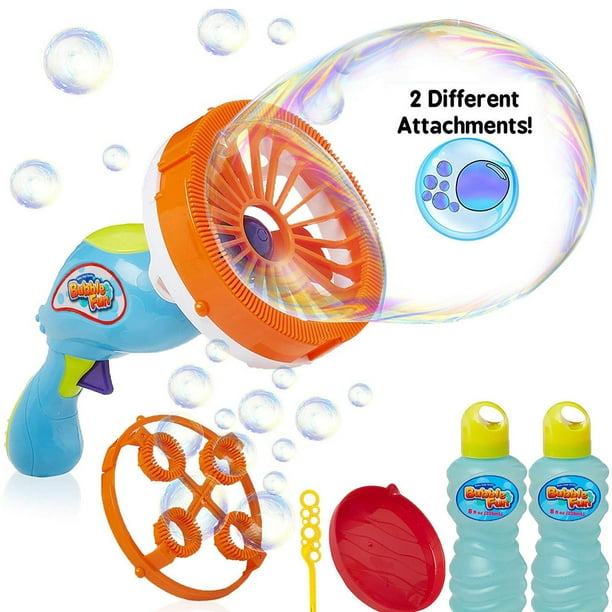 WisToyz Bubble Machine Bubble Blower Makes Big Bubbles 800 Bubbles