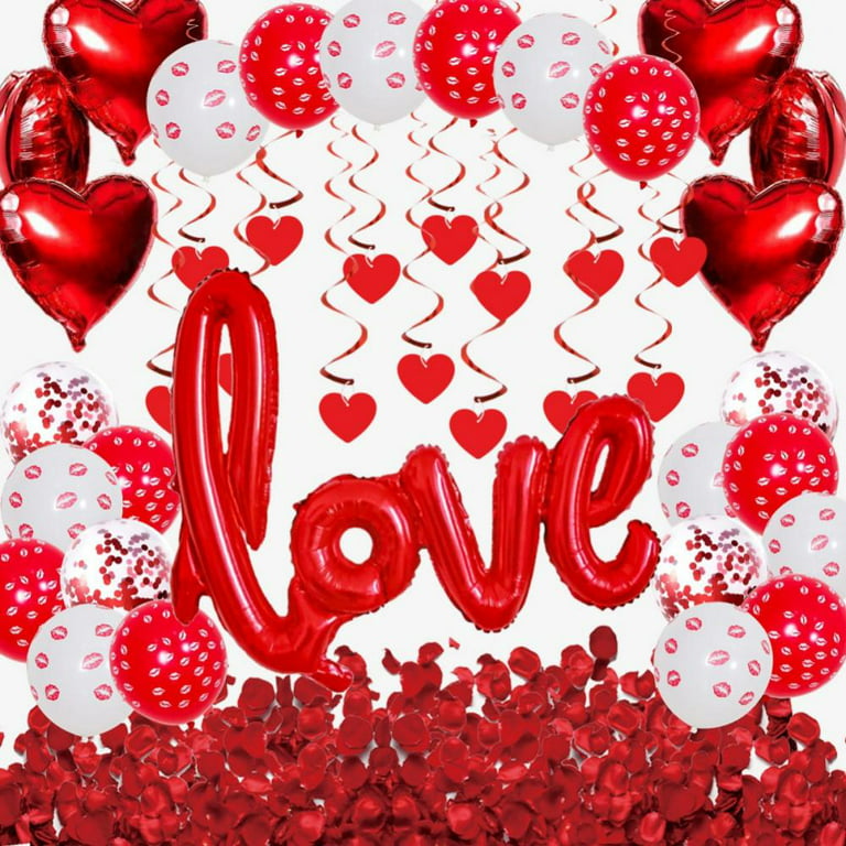 Foil Red Heart Cutout Decoration - 4