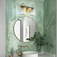 thumbnail image 6 of LMQNINE Modern Bathroom Vanity Lights 2-Light Over Mirror,Dimmable and Moisture-Resistant,Crystal,BlackGold Finish, 6 of 8
