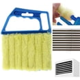 thumbnail image 1 of Zeeyh Multi-purpose Window Cleaning Roller Blinds Brush 7 Teeth Hand Pulley Brush Home Cleaning Tool,Blue, 1 of 4