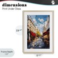 thumbnail image 4 of Stupell Industries Victorian Charming Paris Street Scene Birch Framed Print Under Glass, 17 x 23, by Petals Prints Design, 4 of 8