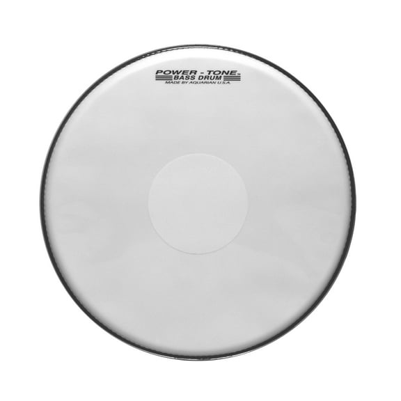 Aquarian - MPB24W - 24" Powertone Marching Bass Drum White