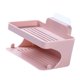 thumbnail image 1 of Jabonera de 2 niveles, soporte para jabón, estante para guardar jabón, jabonera montada para Rosa, 1 of 9