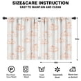 thumbnail image 2 of Thanksgiving Feast Family Gathering Fall Leaves and Pumpkins Kitchen Curtains Set of 2,42x54in Kitchen Curtains Fall Holiday Long Curtain, 2 of 5