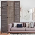 thumbnail image 2 of Distressed Light Wood Finish 3 Panel Room Divider Screen, 2 of 2