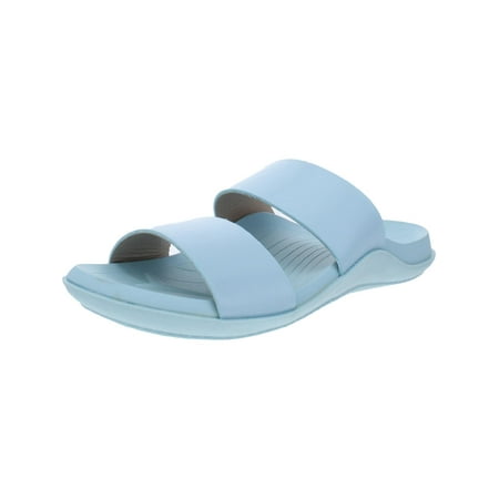 

Cool Planet by Steve Madden Womens Libraa Faux Leather Slip On Footbed Sandals