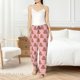 thumbnail image 4 of Balery Heart Capybara Pantalones de pijama para mujer, pijamas ultraligeros, pantalones de estar por casa-Large, 4 of 6